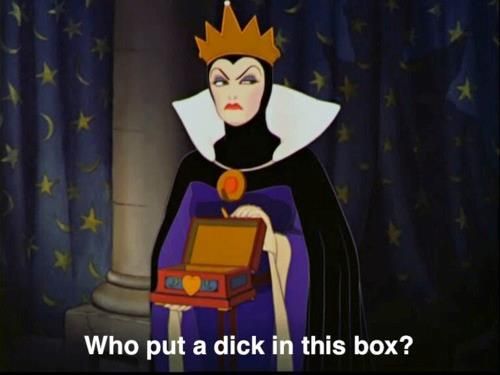 Dick in the box.