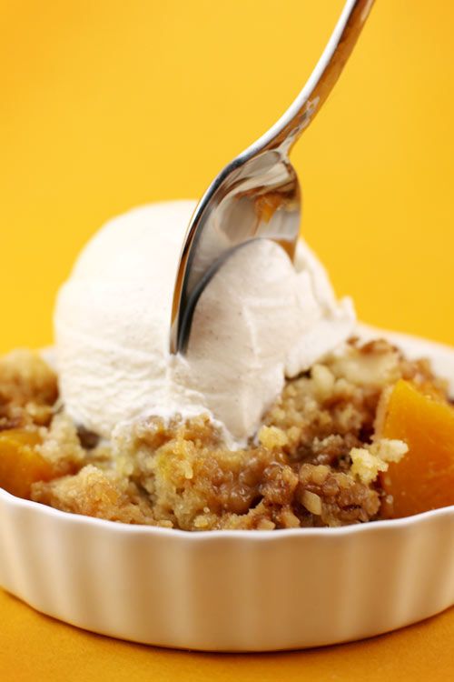 Easy Peach "cobbler"!