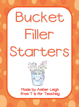 FREE Bucket Filling Compliment Starters for each month, perfect for keeping buck