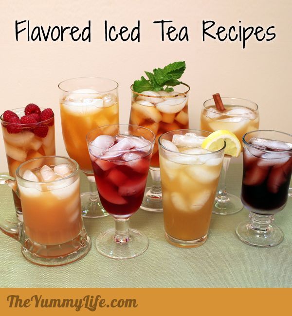 Flavored Iced Tea Recipes – Create endless varieties using jams, juices, spices,