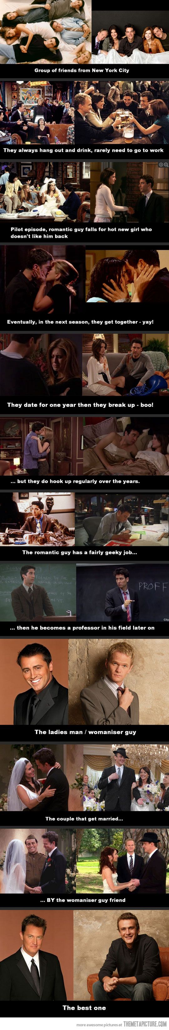 Friends vs How I Met Your Mother. Yes.