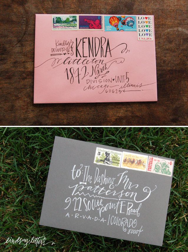 Fun ways to address an envelope.