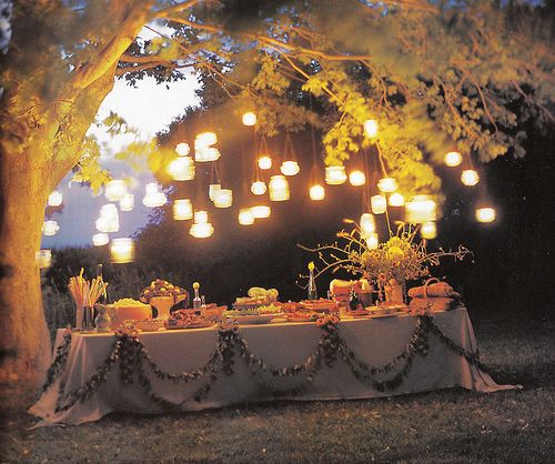 Garden Party  #party #garden #lights #lanterns