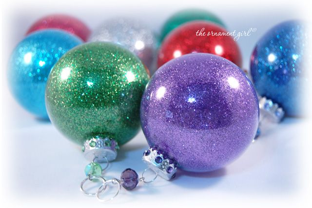 Glitter Christmas Ornaments