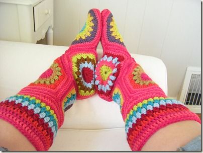 Granny Square Socks