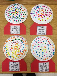 Gumball craft – 100th day of school