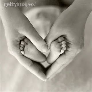 Heart, hands, & baby feet