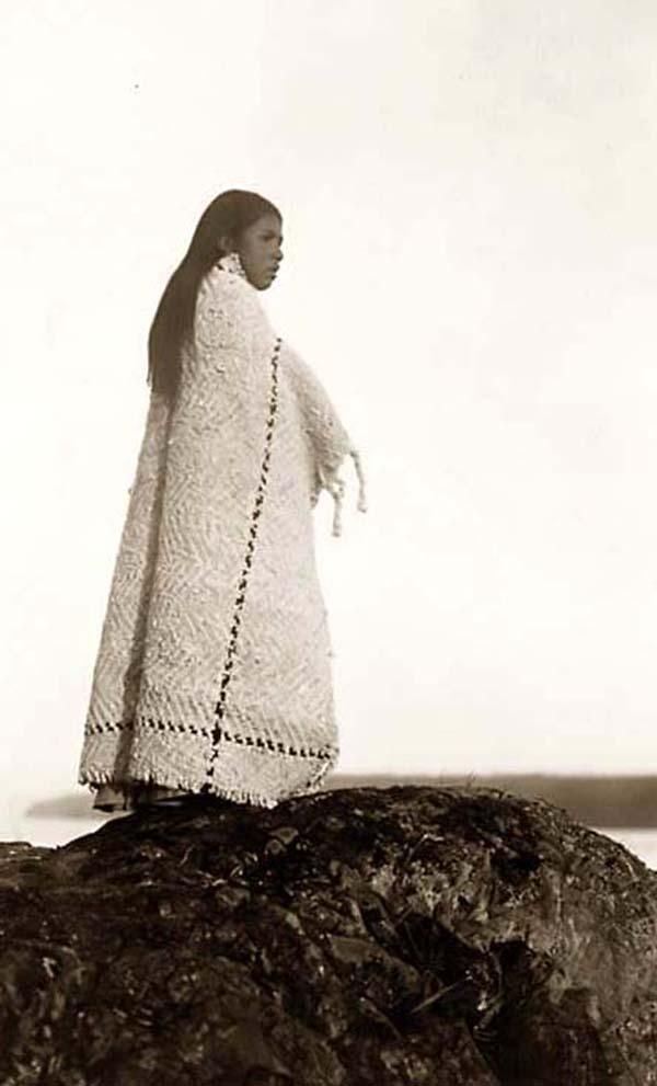 Here we present a stunning image of a Cowichan Girl. It was taken in 1913 by Edw