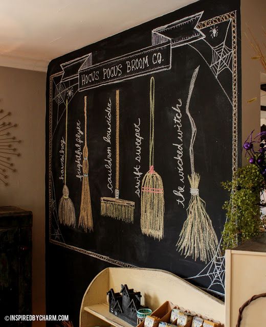 Hocus Pocus Broom Co. – DIY Chalkboard design created by Michael Wurm, Jr of Ins