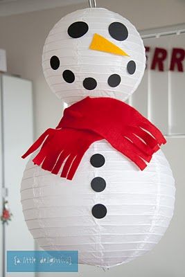 Home-decorated Snowman Lanterns