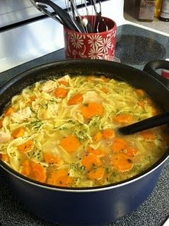 Homestyle Chicken Noodle Soup – in less than 30 minutes! (looks so easy and deli