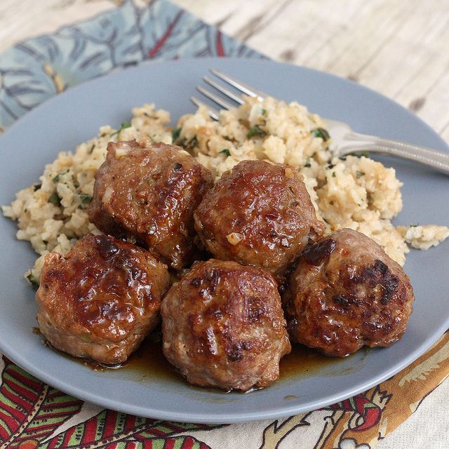 Honey Chipotle Turkey Meatballs by Tracey's Culinary Adventures