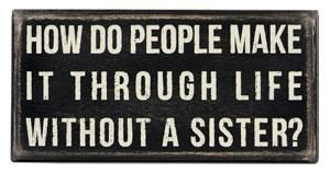 How do people make it though life without a sister?   (Amen)