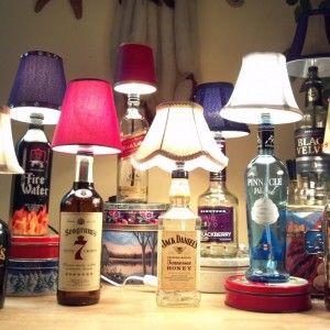 How to Make a Liquor Bottle Lamp..good gift idea for a guy.