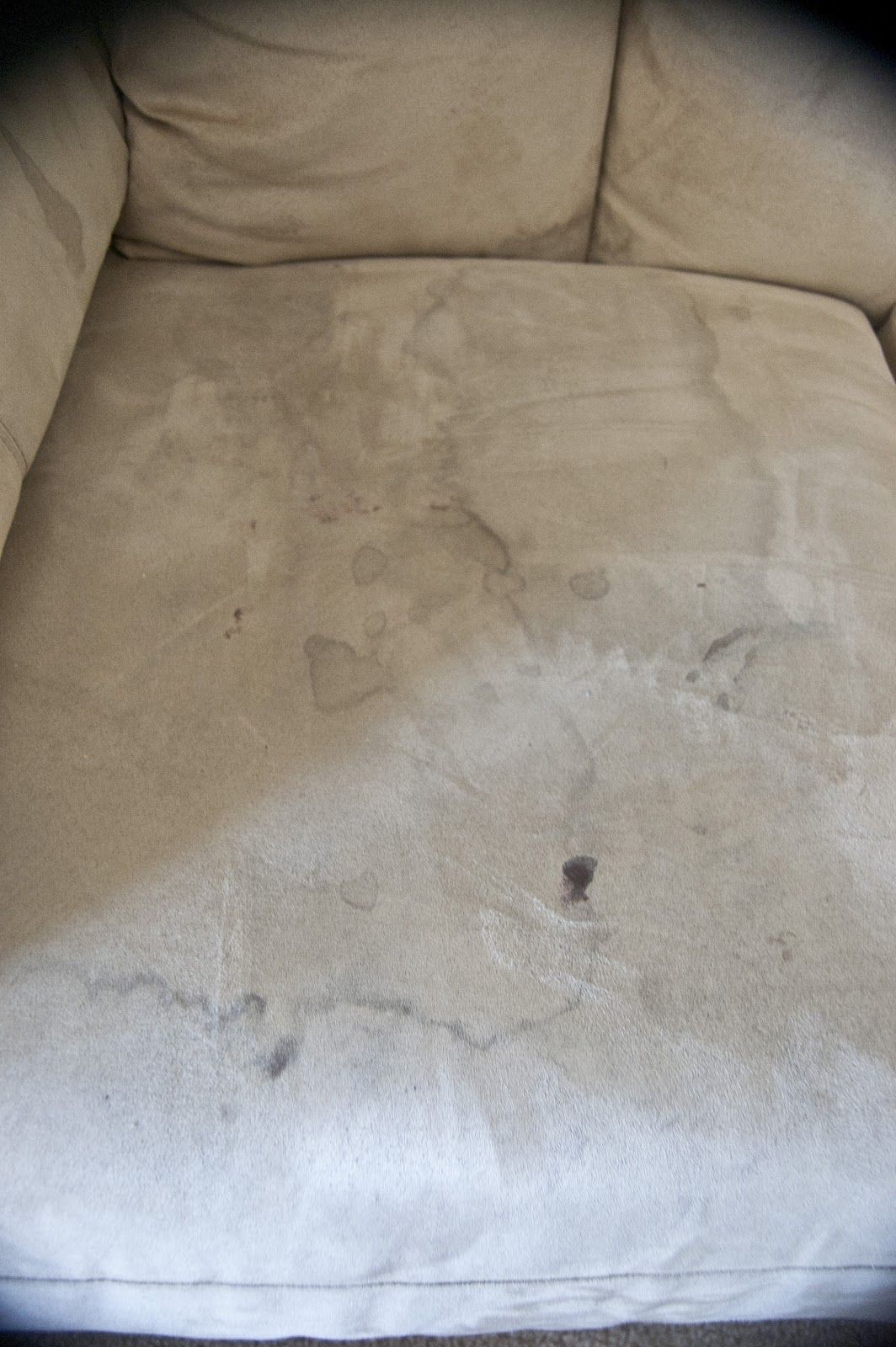 How to remove stains from a microfiber couch. I'll be glad I pinned this lat