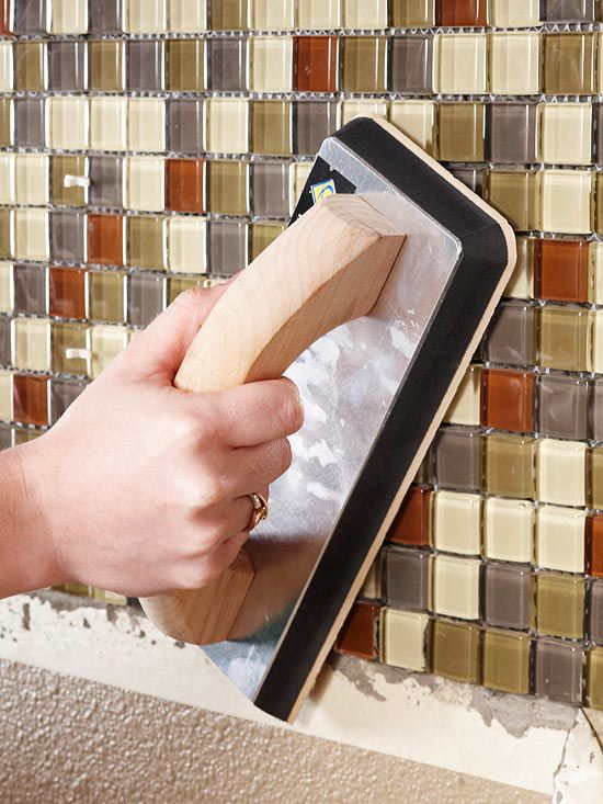 How to tile a backsplash.