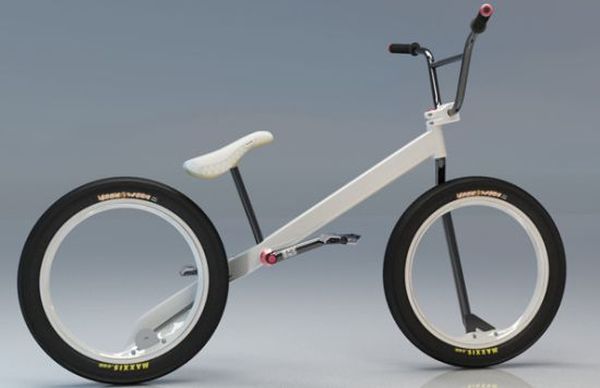 Hubless BMX Concept bike with a gear system sans chain | Designbuzz : Design ide