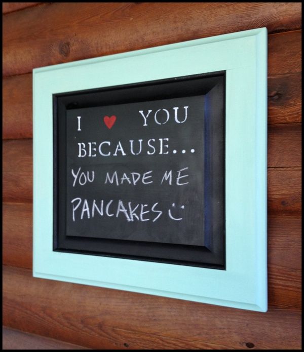 I Love You Because chalkboard!