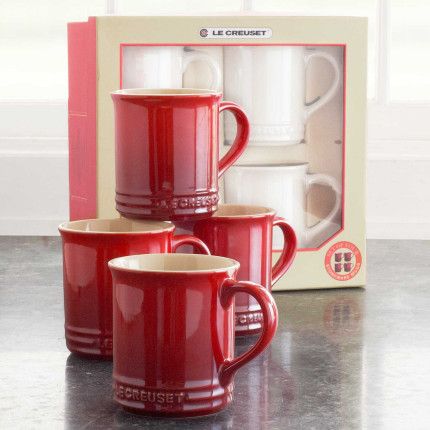I love these Le Creuset mugs and have them in several colors.