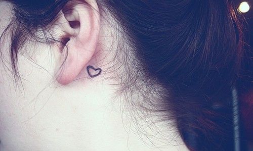 I’m gonna get a heart tattoo behind my ear someday :).