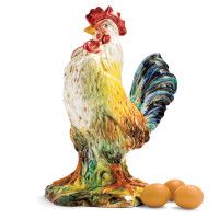 Italian Hand-Painted Ceramic Rooster at Sur La Table