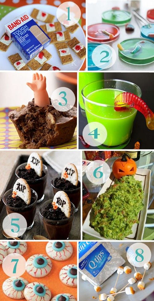 Kid friendly treats for a Halloween party.