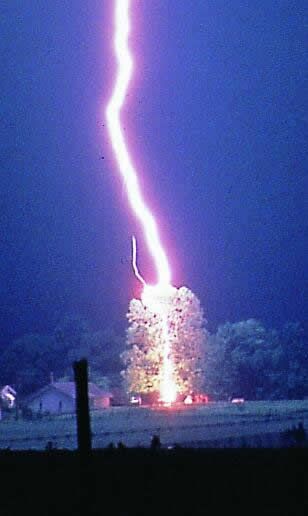 Lightening strikes