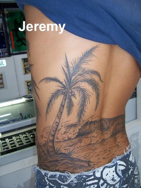 Like this palm tree tattoo