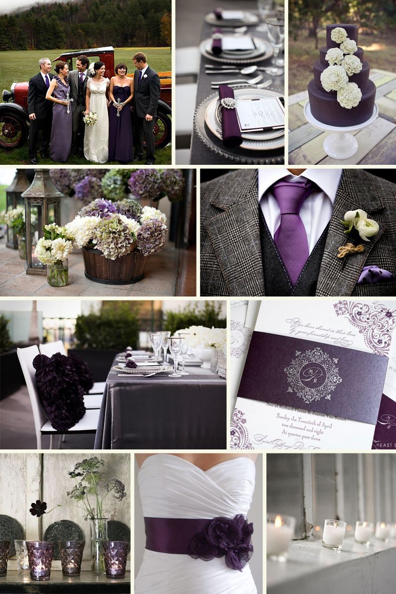 Love the plum and charcoal!