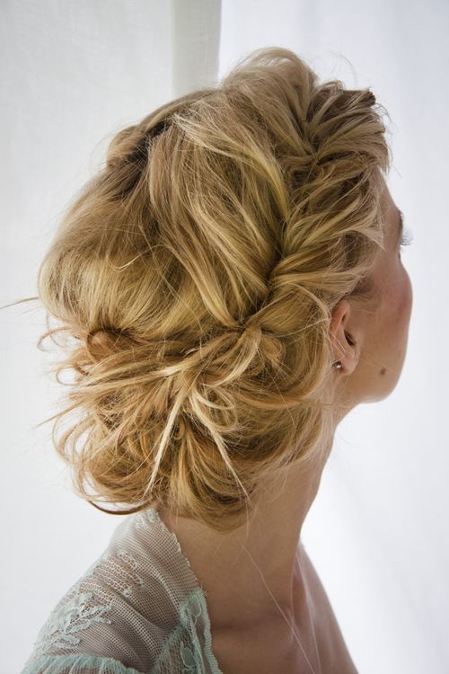 Messy Bridal Updo