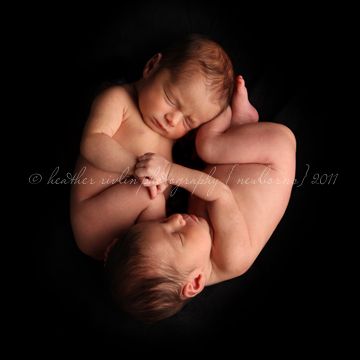 Newborn twin photos