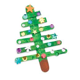Paddle pop stick craft gone festive! This is one the kids can do without you.