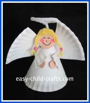 Paper Plate Angel Craft .. Cute