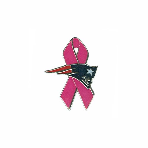 #Patriots Logo Pink Ribbon Pin