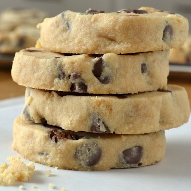 Peanut Butter Chocolate Chip Shortbread Cookies….mmmmmmm