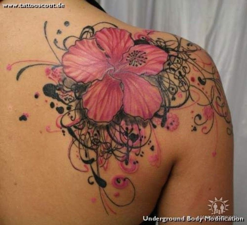 Pink & Black tattoo