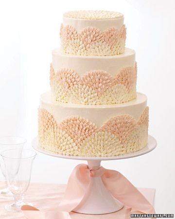 Piped Buttercream Wedding Cake