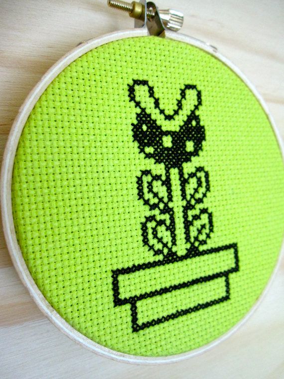 Piranha Plant  Cross Stitch Pattern by togglestitch on Etsy, $4.00. This is a cr