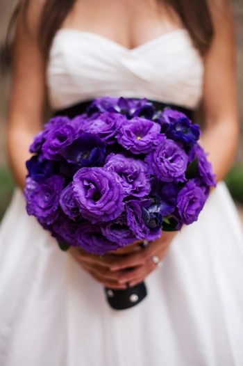 Purple, Flowers, Wedding