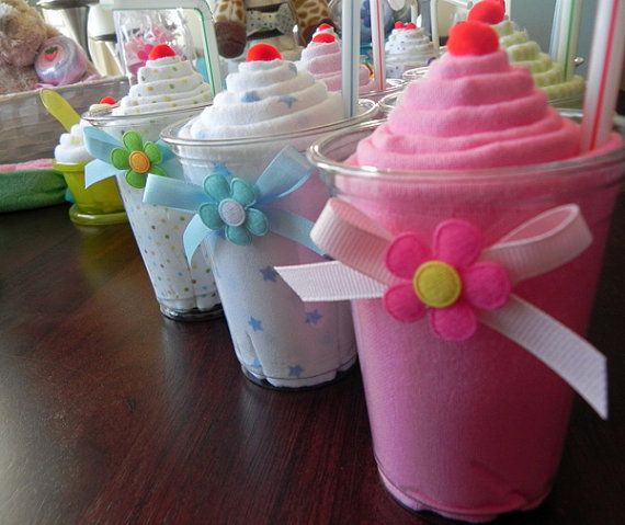 Receiving blanket milkshakes…super cute!