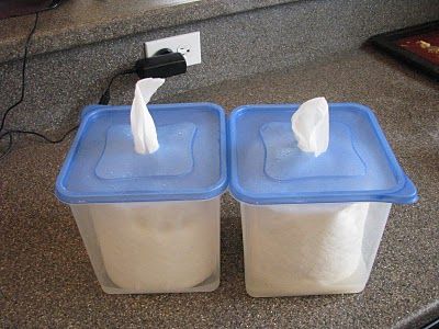 Recipes for cleaning/disinfecting wipes…