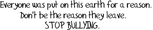 STOP BULLYING