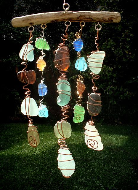 Scottish Sea Glass Mobile by ARTISANNE, via Flickr