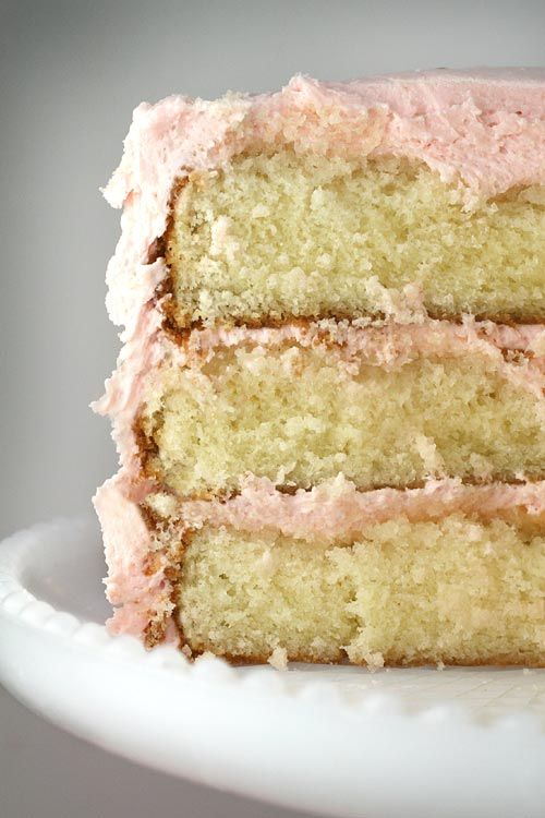 Seriously…THE best cake recipe ever. you will never buy yellow cake mix again!
