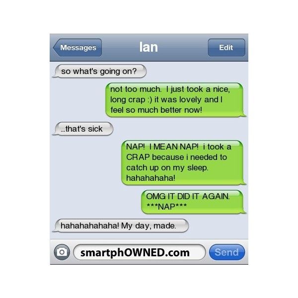 SmartphOWNED – Fail Autocorrects and Awkward Parent Texts found on Polyvore