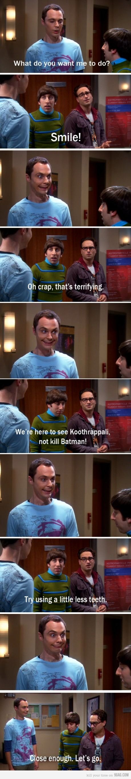 Smile, Sheldon!