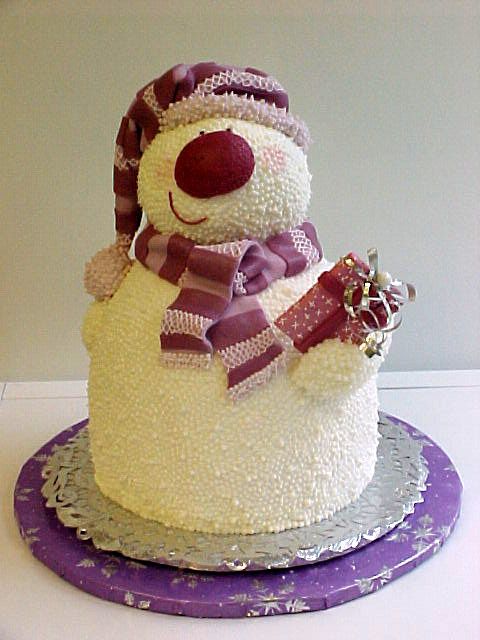 Snowman Cake, so cute