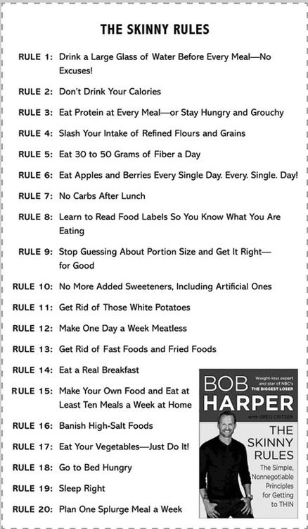 The Skinny Rules, by Bob Harper.