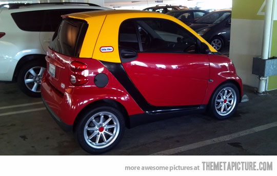 The only acceptable paint job for a smart car