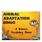 This printable animal adaptations bingo game includes 16 vocabulary words that m
